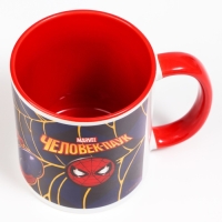 Кружка сублимация, 350 мл "Супер-мен", Человек-паук МИКС Кружка сублимация, 350 мл "Супер-мен", Человек-паук МИКС