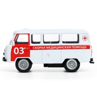 Машина металлическая &laquo;УАЗ-3962. Скорая помощь&raquo;, инерция, 1;43