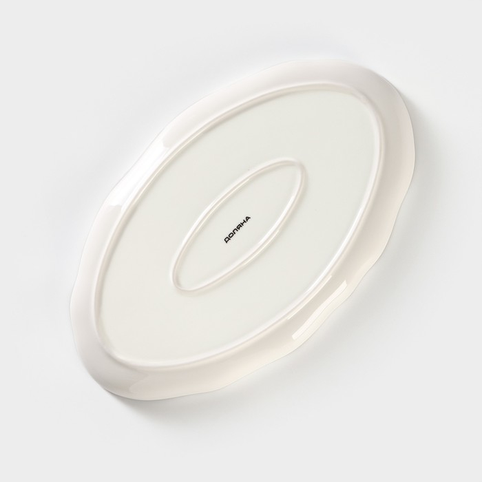 Блюдо фарфоровое Доляна &laquo;Млечный путь&raquo;, 29,5&times;17,5 см, цвет бирюзовый