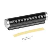 Табличка для номера телефона Cartage, люминесцентные цифры, черный Табличка для номера телефона Cartage, люминесцентные цифры, черный