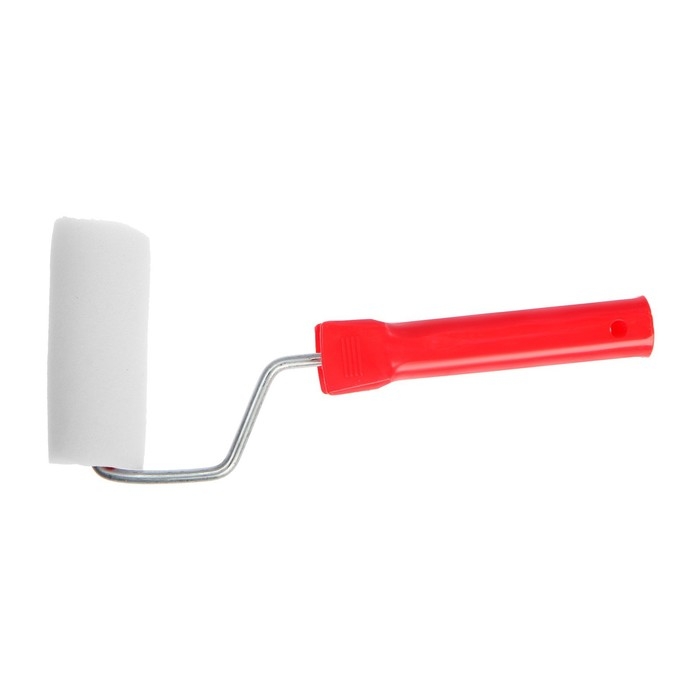 Валик ЛОМ, поролон, 100 мм, рукоятка d=6 мм, D=16 мм, 2 запасных шубки