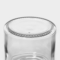 Банка стеклянная для хранения сыпучих продуктов Доляна &laquo;Премиум&raquo;, 350 мл, 10&times;8 см, с металлической крышкой