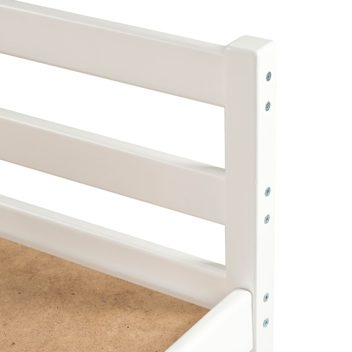 Кровать Сева, спальное место 1600х800, Белый/Массив Берёзы