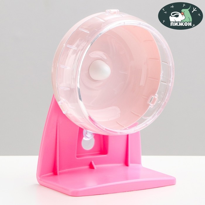 Колесо для грызунов Carno тихое, на подставке, 12 см, розовое Колесо для грызунов Carno тихое, на подставке, 12 см, розовое