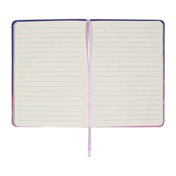 Записная книжка подарочная 96л,линия, цветной срез,обложка ПВХ 3D Кошка (17,7х12,4см)