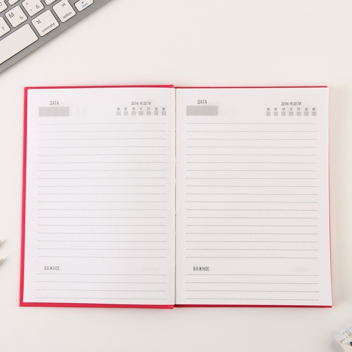 Ежедневник в твердой обложке А5, 80 листов &laquo;Котик. Серия для тех у кого лапки&raquo;