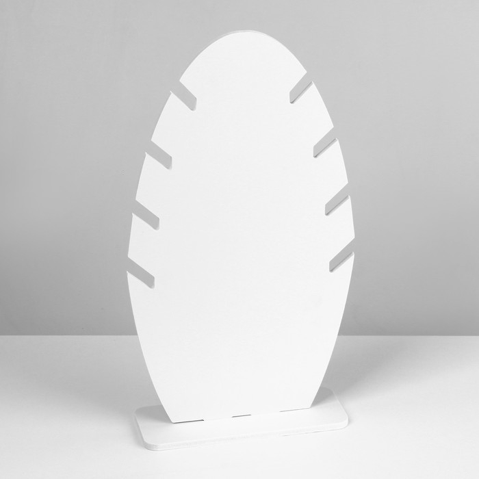 Подставка под кулоны, цепи &laquo;Эко&raquo; 4 места, 15&times;6&times;17,5 см, цвет белый