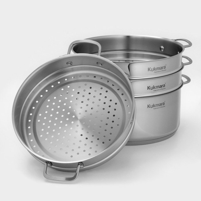 Мантоварка 3в1, 7 л, d=28 см, 3 секции, стеклянная крышка, капсульное дно, индукция Мантоварка 3в1, 7 л, d=28 см, 3 секции, стеклянная крышка, капсульное дно, индукция