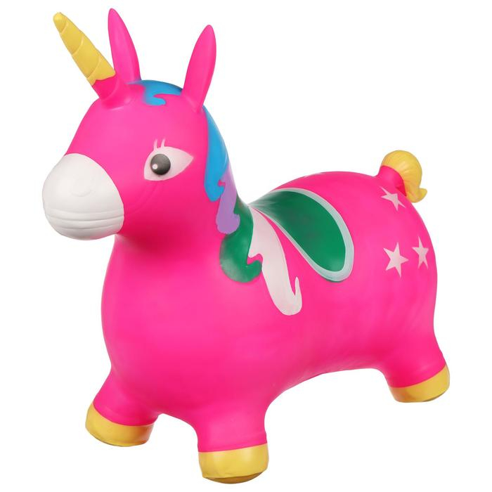 Попрыгун ZABIAKA &laquo;Единорог&raquo;, 58х26х52 см, 1300 г, цвет МИКС