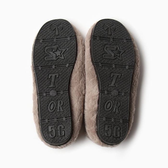 Тапочки женские размер 36, цвет бежевый