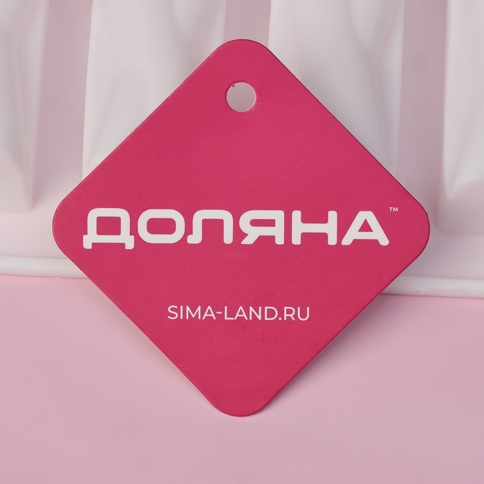 Форма для выпечки Доляна &laquo;Жгуты&raquo;, силикон, 28,5&times;16,5&times;2,3 см, 8 ячеек (12&times;2,7&times;2,3см) , цвет белый