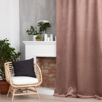 Штора портьерная Этель «Классика»цв.коричневый, 145*265 см,100% п/э Штора портьерная Этель «Классика»цв.коричневый, 145*265 см,100% п/э
