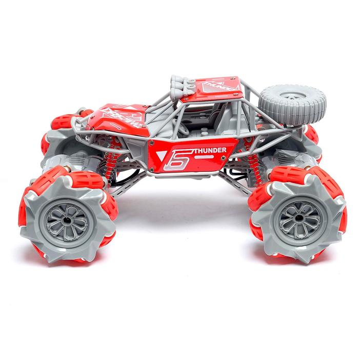 Машина радиоуправляемая &laquo;Джип-акробат&raquo;, 4WD, управление жестами, работает от аккумулятора, цвет красный