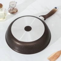 Сковорода, d=26 см, пластиковая ручка, антипригарное покрытие, цвет кофейный мрамор Сковорода, d=26 см, пластиковая ручка, антипригарное покрытие, цвет кофейный мрамор