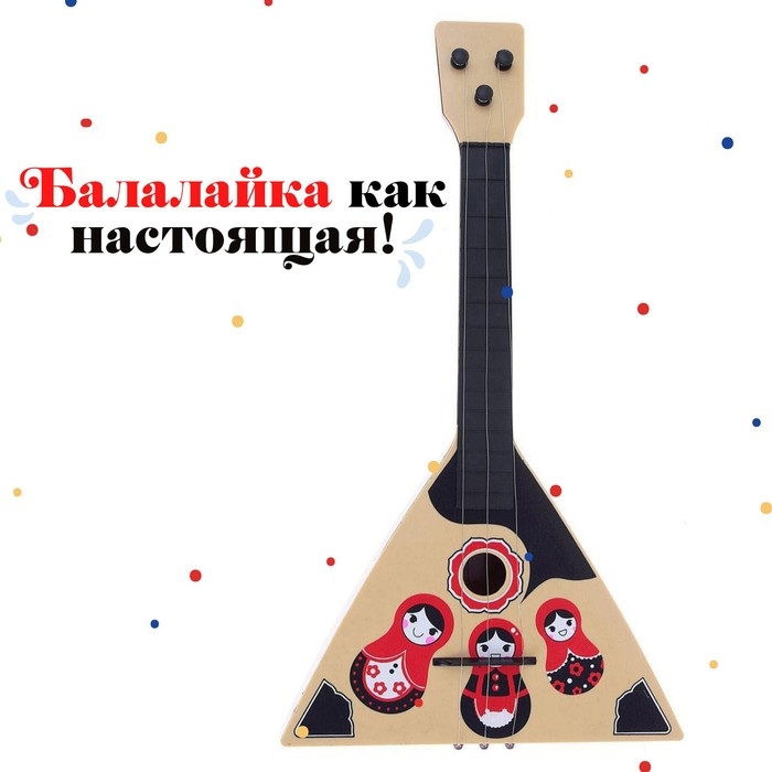 Балалайка «Матрёшка», цвет МИКС Балалайка «Матрёшка», цвет МИКС