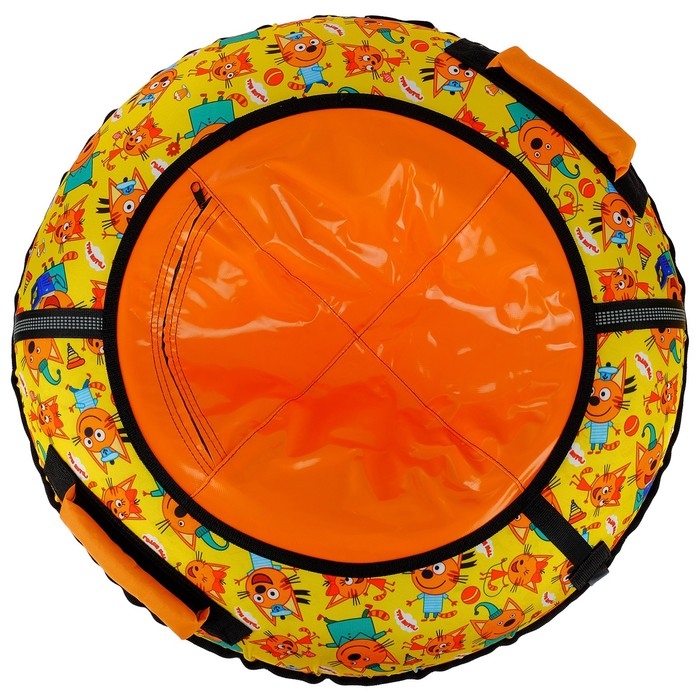 Тюбинг-ватрушка &laquo;Три кота&raquo;, ТБ2-80/ТК, диаметр чехла 85 см