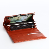 Кошелёк женский на магните, цвет оранжевый Кошелёк женский на магните, цвет оранжевый