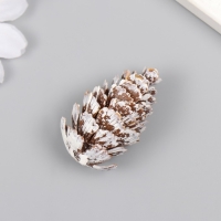 Декор для творчества "Еловые веточки и шишки" набор 12 шт 4х2х2; 4,5х3х3 см