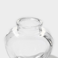 Набор стеклянных баночек для сыпучих продуктов с пробковой крышкой Доляна &laquo;Парфе. Сердце&raquo;, 150 мл, 8&times;4&times;9,5 см, 12 шт