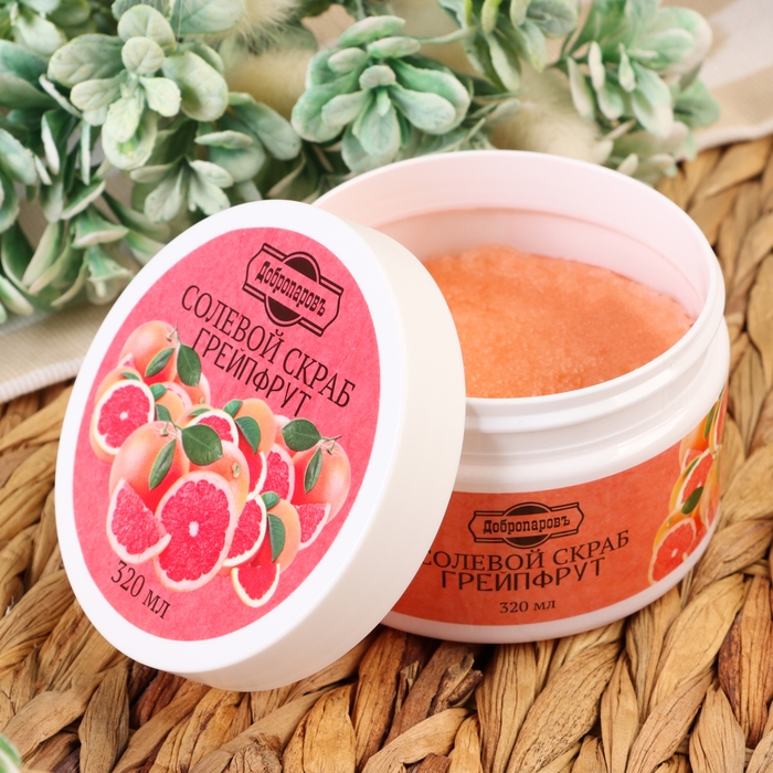 Скраб для тела солевой "Грейпфрут" Добропаровъ 320 мл