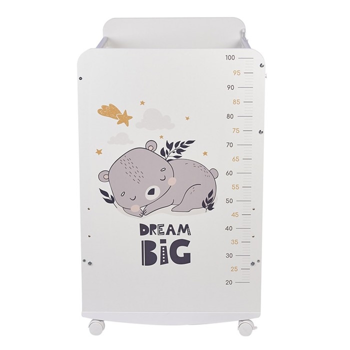 Кроватка детская Фея 702 Спящий мишка, белый Кроватка детская Фея 702 Спящий мишка, белый