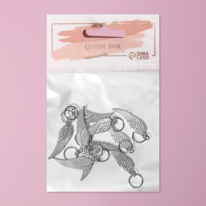 Пирсинг для волос «Крылья», 4,1 × 1 см, 10 шт, цвет серебристый Пирсинг для волос «Крылья», 4,1 × 1 см, 10 шт, цвет серебристый