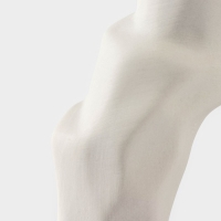 Ваза для цветов керамическая &laquo;Люкс&raquo;, 13&times;15 см, горлышко d=5 см, цвет белый