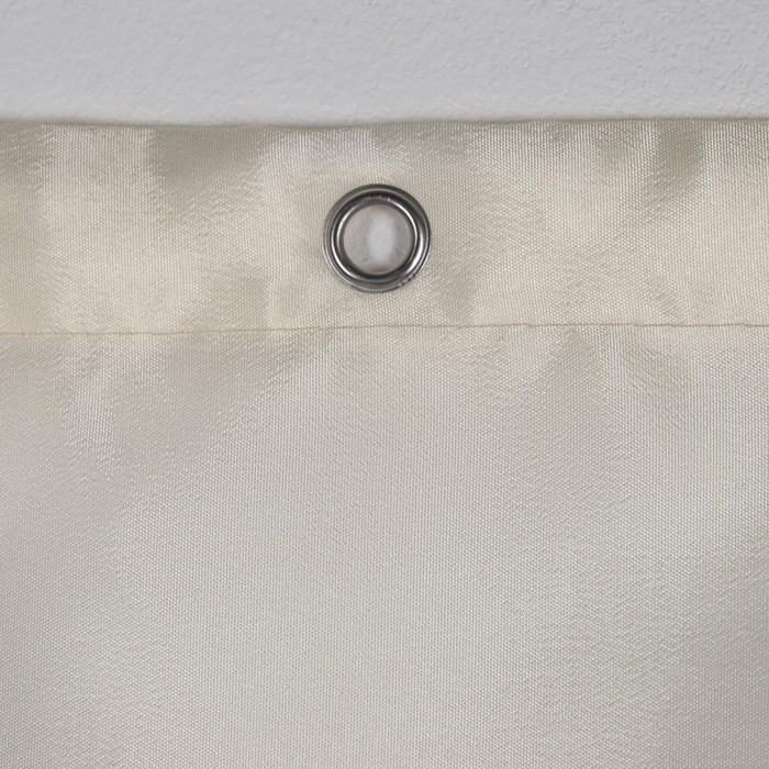 Штора для ванны SAVANNA &laquo;Классика&raquo;, с люверсами, 180&times;180 см, полиэстер, цвет бежевый