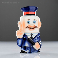 Штоф фарфоровый &laquo;Полиция&raquo;, 0.35 л, в упаковке книге