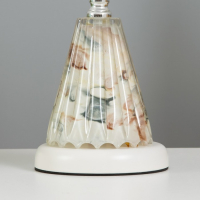 Лампа настольная с подсветкой "Дамона" 1х40Вт Е27 220В белый 21х21х33 см RISALUX