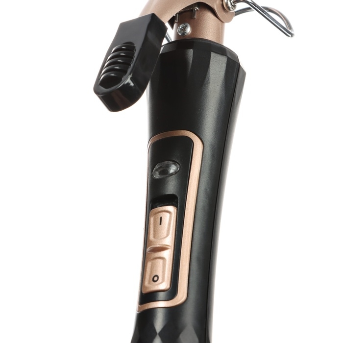 Плойка Аксинья КС-804, 35 Вт, керамическое покрытие, d=19 мм, шнур 1.8 м, чёрно-бежевая Плойка Аксинья КС-804, 35 Вт, керамическое покрытие, d=19 мм, шнур 1.8 м, чёрно-бежевая