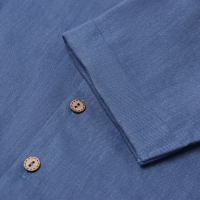Рубашка для мальчика Крошка Я Linen, р. 92-98, синий