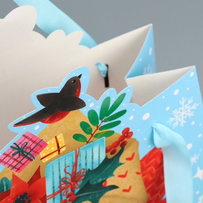 Пакет подарочный новогодний &laquo;Уютного Нового Года&raquo;, 25 х 30 х 10 см, Новый год