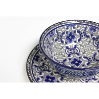 Салатник керамический Доляна &laquo;Дайра&raquo;, 680 мл, d=16 см, цвет серый