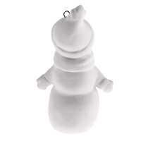 Новый год! Ёлочное украшение под раскраску &laquo;Снеговик&raquo; с подвесом, кисть