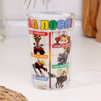 Стакан гранёный в подарочной упаковке "За Лося!" 250 мл Стакан гранёный в подарочной упаковке "За Лося!" 250 мл