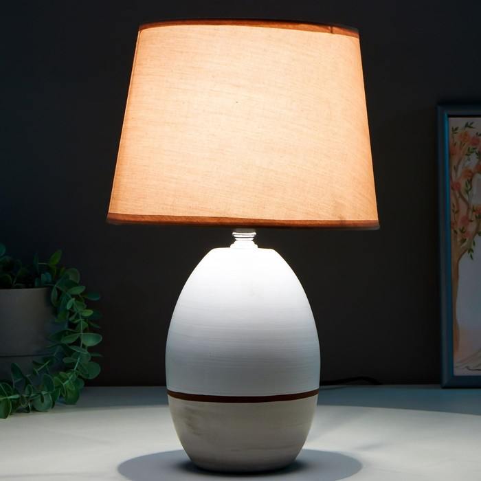 Лампа настольная 16399/1 E14 40Вт серый 22х22х37 см RISALUX