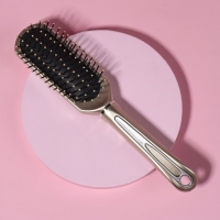 Расчёска массажная, 4,5 &times; 23 см, цвет золотистый