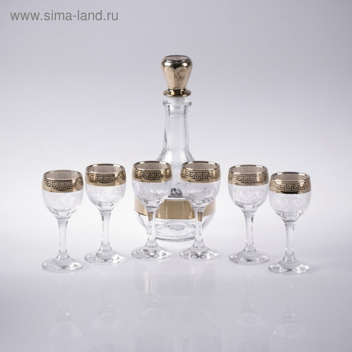 Мини-бар 7 предметов кольцо, гравировка  500/50 мл