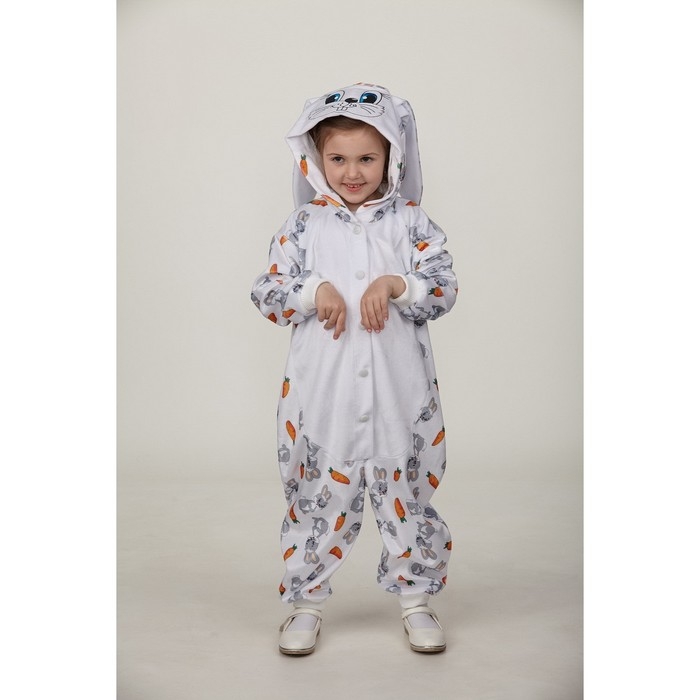 Карнавальный костюм кигуруми &laquo; Зайчик&raquo;, рост 116 см