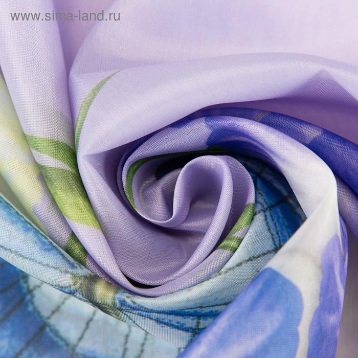 Тюль для кухни Черничный ром 250 х 170см, шифон, пэ 100%