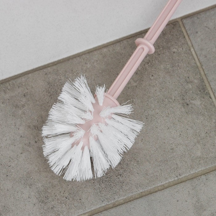 Ёршик для унитаза с подставкой «Блеск. Стандарт», 15×15×39 см, цвет розовый Ёршик для унитаза с подставкой «Блеск. Стандарт», 15×15×39 см, цвет розовый