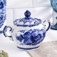 Сахарница "Весна", 11 х 15 см, гжель Сахарница "Весна", 11 х 15 см, гжель