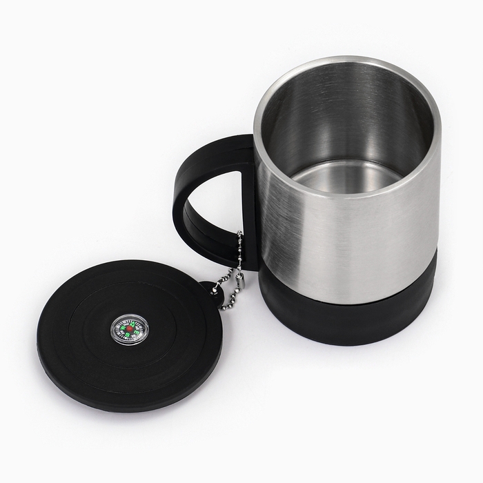 Термокружка, 180 мл, Туризм Термокружка, 180 мл, Туризм "Эйлат", сохраняет тепло 2 ч, 10 х 9 см, компас