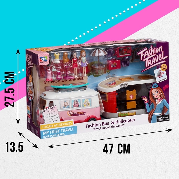 Игровой набор &laquo;Лови волну!&raquo; трейлер с прицепом, куклы, аксессуары