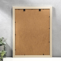 Фоторамка пластик 30х40 см "Песчаные нити" шампанское 44х34 см