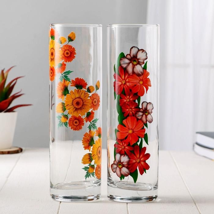 Ваза FLORA Ваза FLORA "Цветочная поляна" 7,5х26,5см МИКС