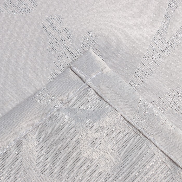 Скатерть Этель "Ветвь" цв.серебро, 142*220 +/-3 см, 115 &plusmn;10 гр,100%