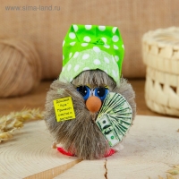 Оберег &laquo;Домовой с долларами&raquo;, будьте здоровы, 10 см, микс