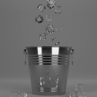 Ведро для льда из нержавеющей стали &laquo;Айс&raquo;, 5 л, 22&times;22 см, цвет хромированный